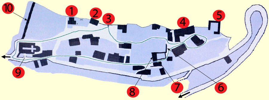 Plan du bourg de Bélaye